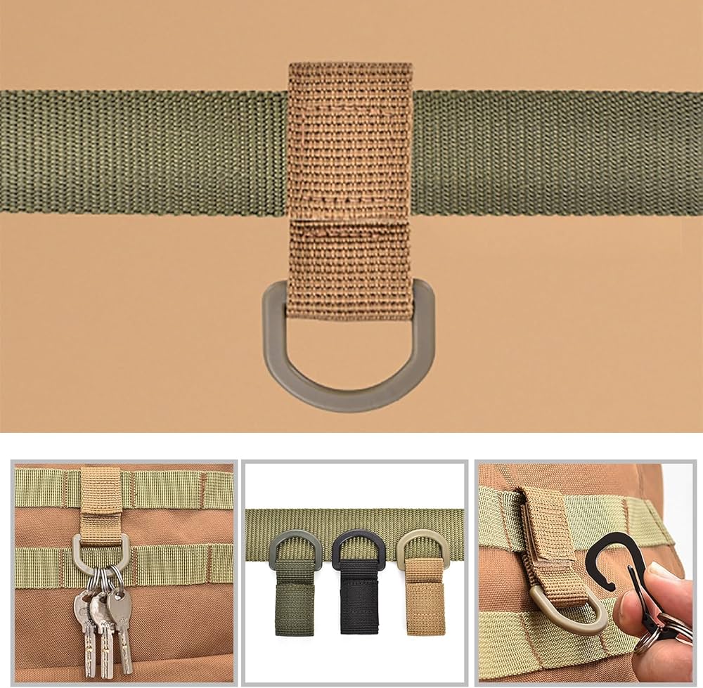 Amazon.co.jp: 多機能ウェビングベルト D リングカラビナテープフック